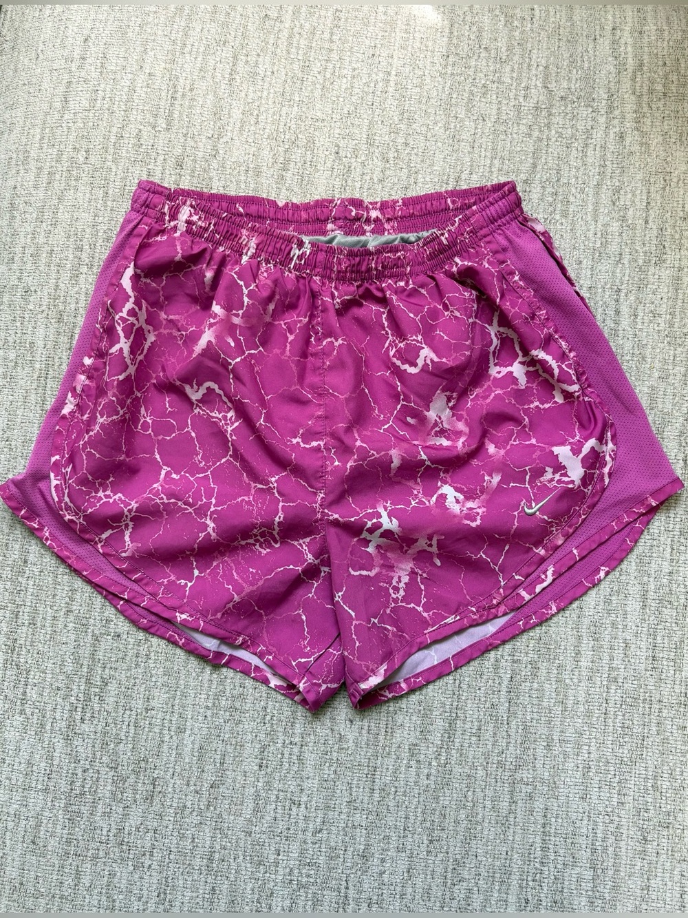 Nike Women’s Pink Marble Athletic Shorts